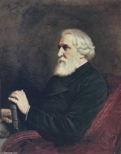 Portrait Of The Author Ivan Turgenev — Vasily Grigoryevich Perov