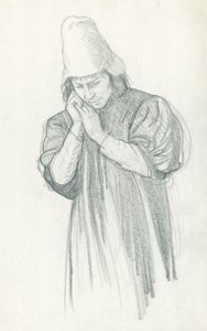Study Of A Male Figure In Costume For 'the English People — Sir George Clausen