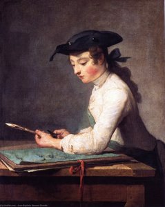 The Young Draughtsman — Jean-baptiste-siméon Chardin