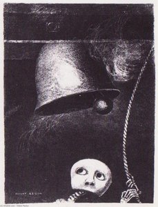 A Funeral Mask Tolls Bell — Odilon Redon