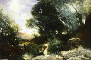 A Water Pocket In Southern Utah — Thomas Moran