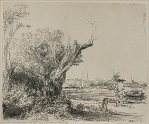 View Of Ovmal Near Amsterdam — Rembrandt Van Rijn, Dutch Golden Age