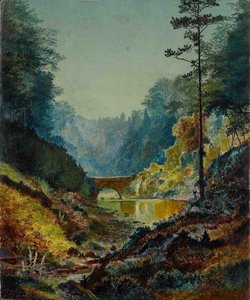 The Seven Arches Adel Woods — John Atkinson Grimshaw