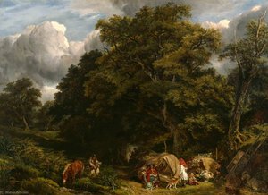 A Gipsy Encampment — John James Chalon