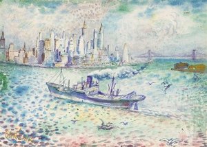 View Of Manhatten — David Davidovich Burliuk