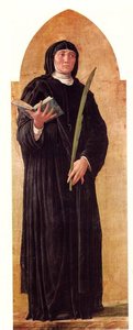 San Luca Altarpiece (detail) — Andrea Mantegna, Early Renaissance