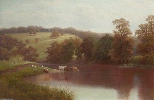 The Wharfe, Near Ilkley — William Mellor