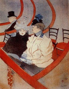The Large Theater Box — Henri De Toulouse-lautrec, Art Nouveau