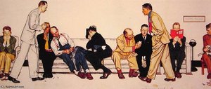 Maternity Waiting Room — Norman Rockwell