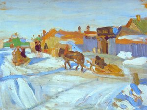 The Winter Sunny Day — Konstantin Yuon
