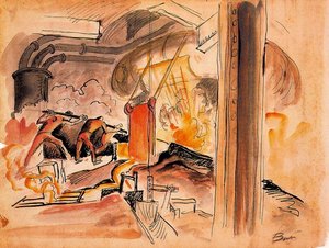 Blast Furnace — Thomas Hart Benton, Regionalism