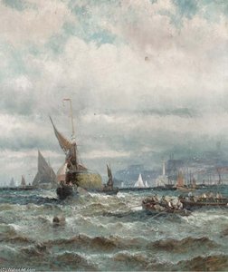 Haybarges And Other Shipping Off Ramsgate — William A. Thornley (thornbery)