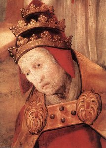Establishment Of The Santa Maria Maggiore In Rome (detail) — Matthias Grünewald, Northern Renaissance