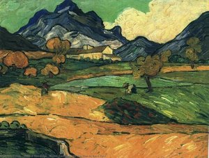 Mount Gaussier With The Mas De Saint-paul — Vincent Willem Van Gogh, Post-impressionism