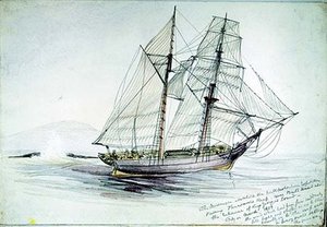 The Messenger Passing Vancouver's Reef, Australia — Thomas Baines