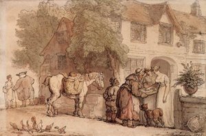 The Fishseller — Thomas Rowlandson