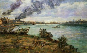 The Confluence Of The Seine And Marne At Ivry — Ferdinand Guillaumin