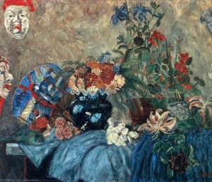 Fleurs Et Masques — James Ensor, Expressionism