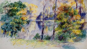 Park Scene — Pierre-auguste Renoir, Impressionism