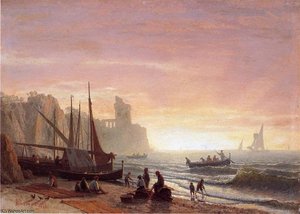 The Fishing Fleet — Albert Bierstadt