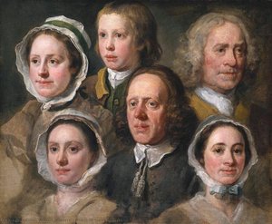 Heads Of Six Of Hogarth — William Hogarth, Rococo