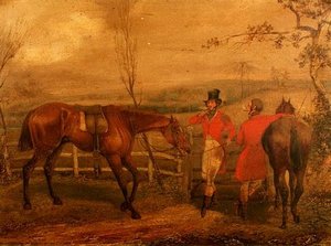 Huntsmen Smoking — Henry Thomas Alken