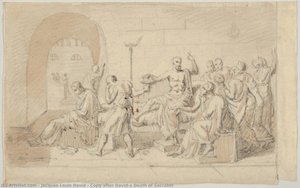 Copy After David’s Death Of Socrates — Jacques-louis David
