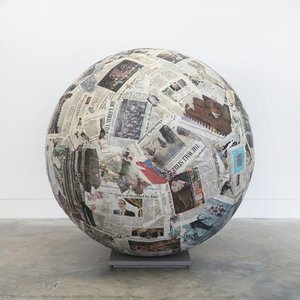 Newspaper Sphere — Michelangelo Pistoletto