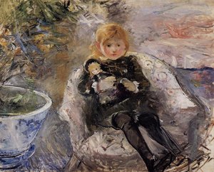 Young Girl With Doll 1 — Berthe Morisot