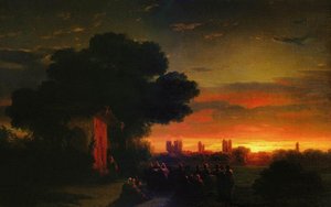 View Of Crimea At Sunset — Ivan Konstantinovich Aivazovsky