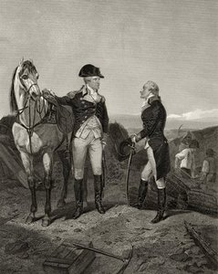 First Meeting Of George Washington And Alexander — Alonzo Chappel, Historical Painting