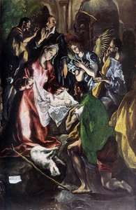 Adoration Of The Shepherds (detail) — El Greco