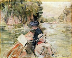 Woman With A Child In A Boat — Berthe Morisot