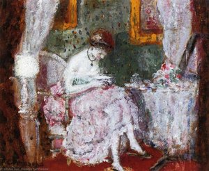 Woman At A Dressing Table — Frederick Carl Frieseke
