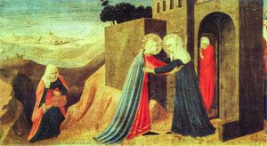 Annunciation. The Visitation — Fra Angelico, Early Renaissance Italian