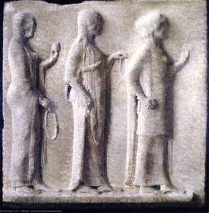 A Greek Relief In The Louvre — Vilhelm (hammershøi)hammershoi, Post-impressionism