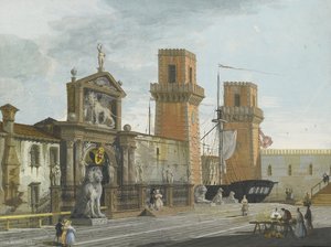 View Of The Arsenale, Venice — Giuseppe Bernardino Bison
