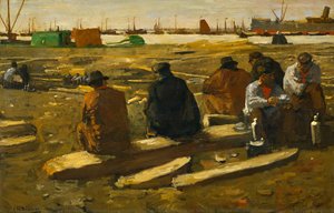 Lunchtime at the Building Site on the Van Diemenstraat in Amsterdam, George Hendrik Breitner, 1897