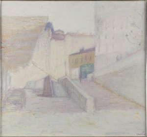 Paysage de Lyon, quai de Saône