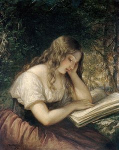 Study In A Wood — Daniel Huntington