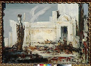 Hélène À La Porte Scée — Gustave Moreau