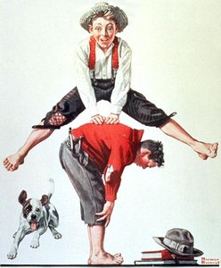 Leap — Norman Rockwell