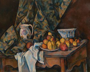 Still Life With Apples And Peaches — Paul Cézanne, Post-impressionism