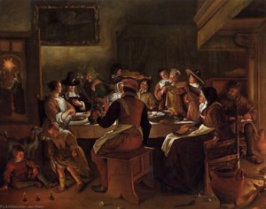 Twelfth Night — Jan Havickszoon Steen, Baroque