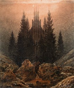 The Cross In The Mountains — Caspar David Friedrich, Romantic Landscape