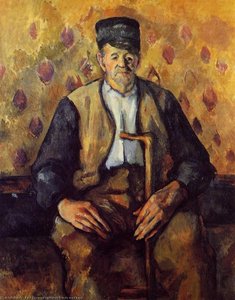 Sittande Bonde Med Kapp — Paul Cézanne