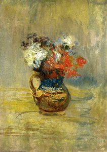 Flower Still Life — John Henry Twachtman, Impressionism