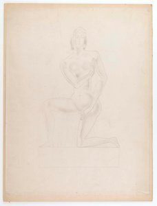 (kneeling Female Nude) — Marguerite Zorach