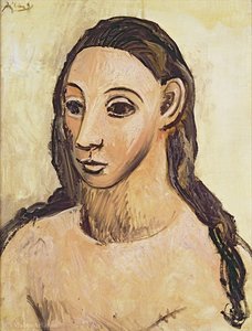 Head Of A Young Woman — Pablo Picasso, Surrealist Cubism