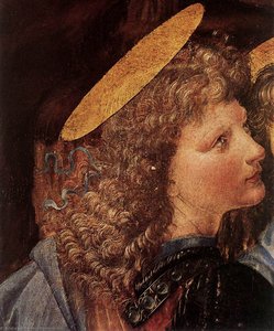 The Baptism of Christ (detail by Leonardo da Vinci)
